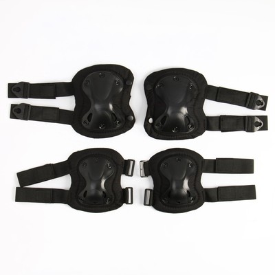 Набор Elimination game, 2 наколенника, 2 налокотника, черный