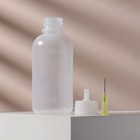 Бутылочка для хранения, с иглой, со шкалой деления, 50 мл, цвет прозрачный - Фото 3