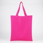 Шопер- «Наслаждайся» блёстки, без молнии, без подкладки, цвет розовый - фото 24574559