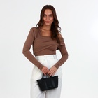 Сумка женская на молнии, цвет чёрный - Фото 2