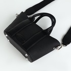 Сумка женская на молнии, цвет чёрный - Фото 6