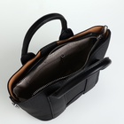 Сумка женская на молнии, цвет чёрный - Фото 9