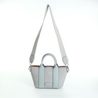 Сумка женская тоут на молнии, 25×7×14 см, однотонная, голубая - Фото 6