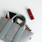 Сумка женская тоут на молнии, 25×7×14 см, однотонная, голубая - Фото 12