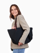 Сумка-шопер женская на молнии, размер 40×19×30 см, чёрная - Фото 14