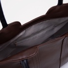 Сумка женская на молнии, цвет коричневый - фото 43250206