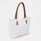 Сумка женская на молнии, цвет белый 7653730