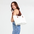 Сумка женская на молнии, цвет белый 7653730