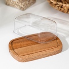 Маслёнка Rosemary, дерево, 17×11×6.5 см - Фото 8