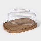 Хлебница Rosemary, 27×18.5×10 см, пластик, деревянное дно - Фото 2