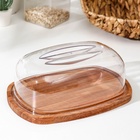 Хлебница Rosemary, 27×18.5×10 см, пластик, деревянное дно - Фото 6