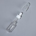 Бутылочка для хранения, с пипеткой, 35 мл, цвет прозрачный/белый - Фото 3