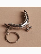 Фермуар пришивной «Полукруг», с кольцом, 5.3×4.5 см, цвет серебряный - Фото 2