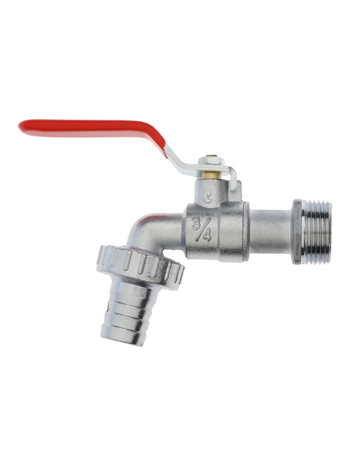 Кран водоразборный со штуцером ZEIN Engr 3/4" - Фото 1