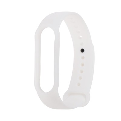 Ремешок для фитнес-браслета Mi Band 5/6 LuazON, силиконовый, белый