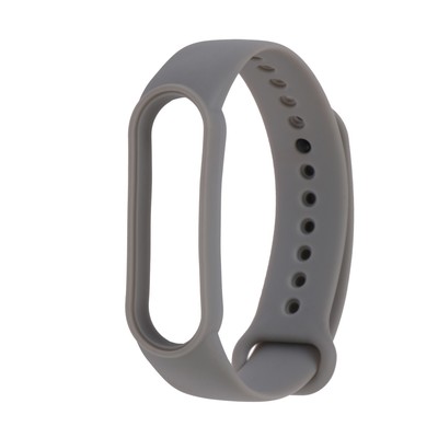 Ремешок для фитнес-браслета Mi Band 5/6 LuazON, силиконовый, серый