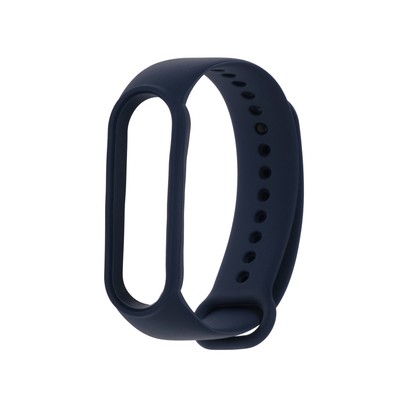 Ремешок для фитнес-браслета Mi Band 5/6 LuazON, силиконовый, синий
