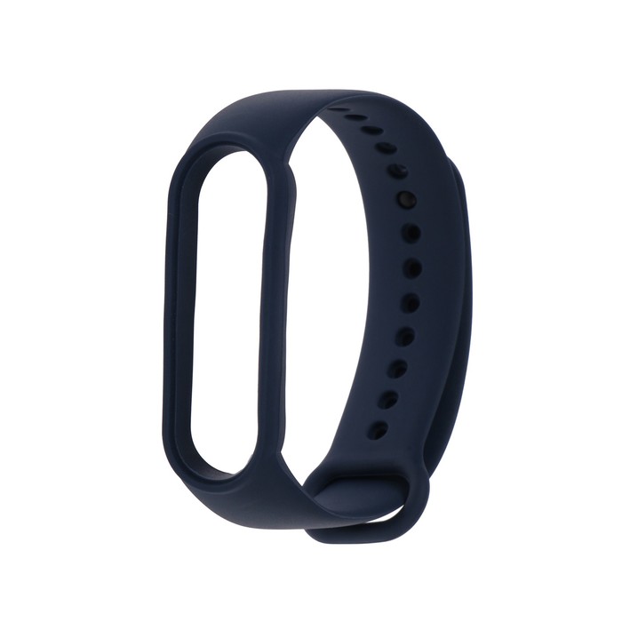Ремешок для фитнес-браслета Mi Band 5/6 LuazON, силиконовый, синий - Фото 1