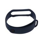 Ремешок для фитнес-браслета Mi Band 5/6 LuazON, силиконовый, синий - Фото 3