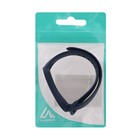 Ремешок для фитнес-браслета Mi Band 5/6 LuazON, силиконовый, синий - Фото 4