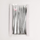 Косая бейка, кожзам, 8 мм, 10±1 м, цвет серебряный - Фото 3