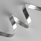 Косая бейка, кожзам, 15 мм, 10±1 м, цвет серебряный - Фото 2