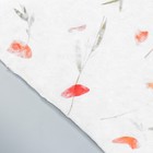 Бумага ручной работы с цветами и травами "Красные листья" 55х80 см - фото 6585720