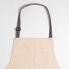 Фартук «Этель. Стиль», бежевый/серый, 75×65 см, 100% хлопок - Фото 2