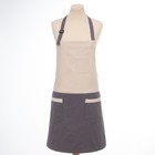 Фартук «Этель. Стиль», бежевый/серый, 75×65 см, 100% хлопок - Фото 5