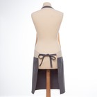 Фартук «Этель. Стиль», бежевый/серый, 75×65 см, 100% хлопок - Фото 6