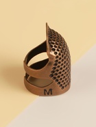 Напёрсток раздвижной, для длинных ногтей, размер М, цвет бронзовый - Фото 1