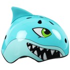 Шлем велосипедиста детский CORSA «Акула» размер М, обхват 54-58 см, цвет бирюзовый - фото 59337048
