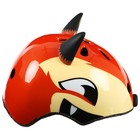 Шлем велосипедиста детский CORSA «Лиса», р. S, обхват 50-54 см, цвет оранжевый - фото 61885503