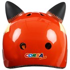Шлем велосипедиста детский CORSA «Лиса», р. S, обхват 50-54 см, цвет оранжевый - фото 61885504