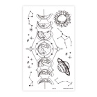 Переводные татуировки детские «Фазы луны», тату — 10 шт. - Фото 3