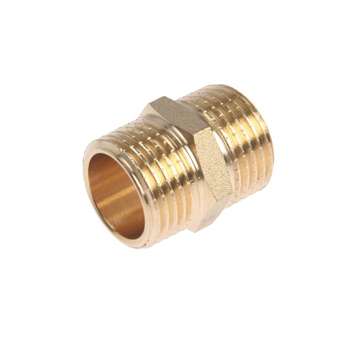 

Ниппель ZEIN, 1/2", наружная резьба, латунь