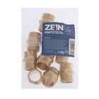 Ниппель ZEIN, 1/2", наружная резьба, латунь (комплект 10 шт) - фото 21564563