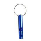 Свисток металлический малый для собак, 4,6 х 0,8 см, синий - Фото 2