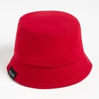 Панама детская "Классика" MINAKU цвет красный, р-р 52 - фото 809014971