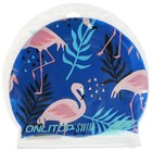 Шапочка для плавания детская ONLITOP «Фламинго», силиконовая, обхват 46-52 см - Фото 6