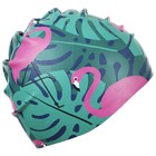 Шапочка для плавания детская ONLITOP «Фламинго с пальмами», силиконовая, обхват 46-52 см - фото 6585891