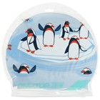 Шапочка для плавания детская ONLITOP «Пингвины», силиконовая, обхват 46-52 см - фото 3756525
