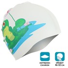 Шапочка для плавания детская ONLITOP «Лягушонок на кувшинке», силиконовая, обхват 46-52 см - фото 24008083