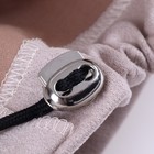 Фиксатор для шнура, двойной, d=6 мм, 15×19 мм, 10 шт., цвет серебряный - Фото 3