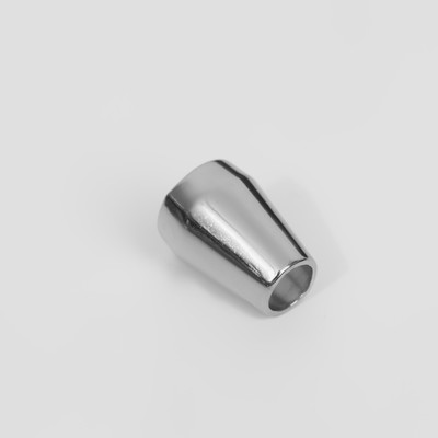 Наконечник для шнура, d=5 мм, 14×9 мм, 4 шт., цвет серебряный