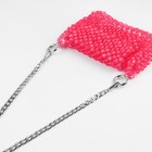 Цепочка для сумки, плоская, с карабинами, алюминиевая, 9×14 мм, 60 см, цвет серебряный - Фото 3