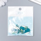 Декор для творчества металл, эмаль "Кит с фонтаном" синий 2,4х3 см (комплект 5 шт) - фото 37916870