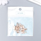 Декор для творчества металл, эмаль «Скелет», белый, 2.5?0.9 см (комплект 10 шт) - фото 50171827