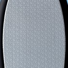 Тёрка для ног, лазерная, двусторонняя, с пилкой, прорезиненная ручка, 27 см, цвет чёрный - фото 24508032