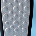 Тёрка для ног, лазерная, двусторонняя, с пилкой, прорезиненная ручка, 27 см, цвет чёрный - фото 24508029